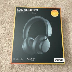 NEW Urbanista Los Angeles Solar Powered Noise Cancelling Headphones - Black